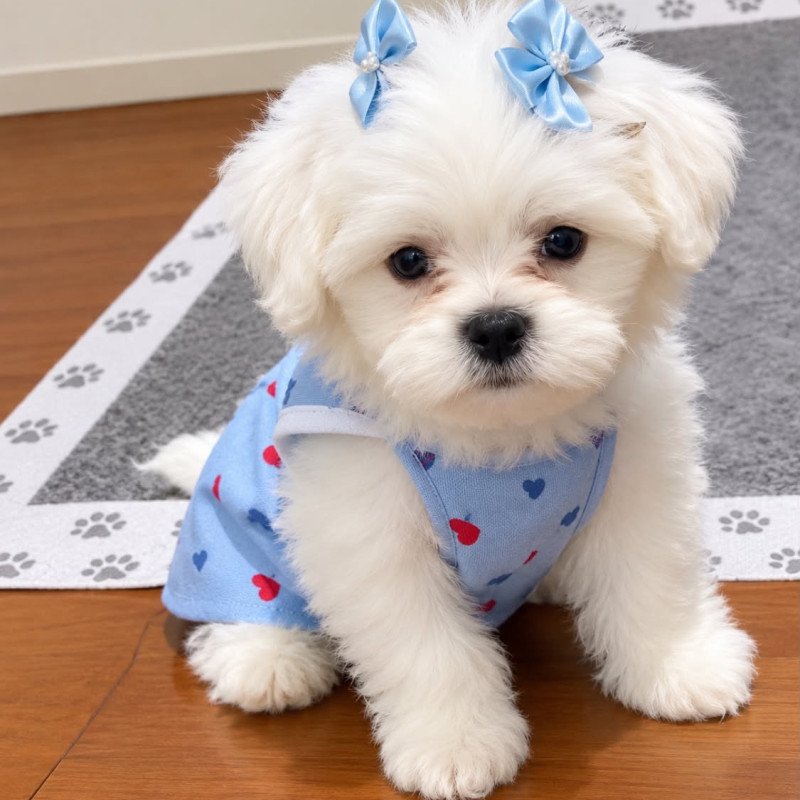 Filhote de Lhasa apso fêmea
