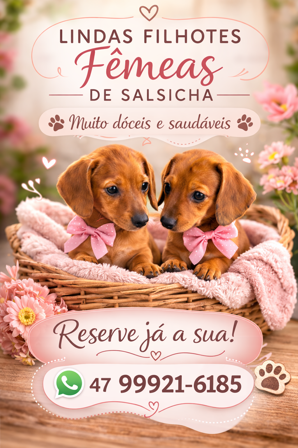 Filhotes dachshund - Foto 1