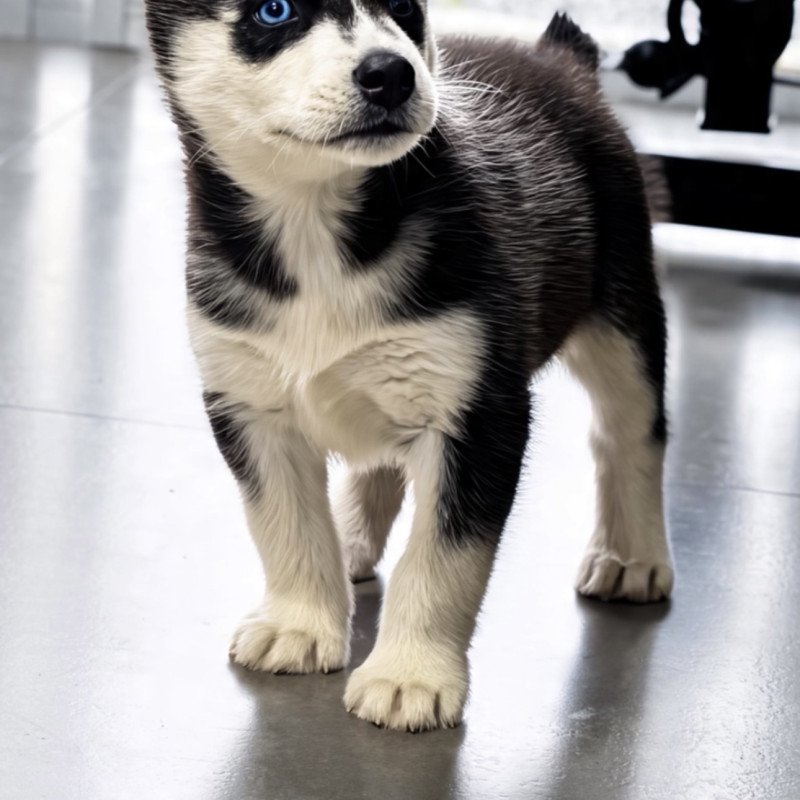 Filhote macho husky