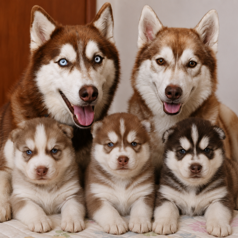 Lindos huskysiberianos com 2 meses de vida - Foto 2