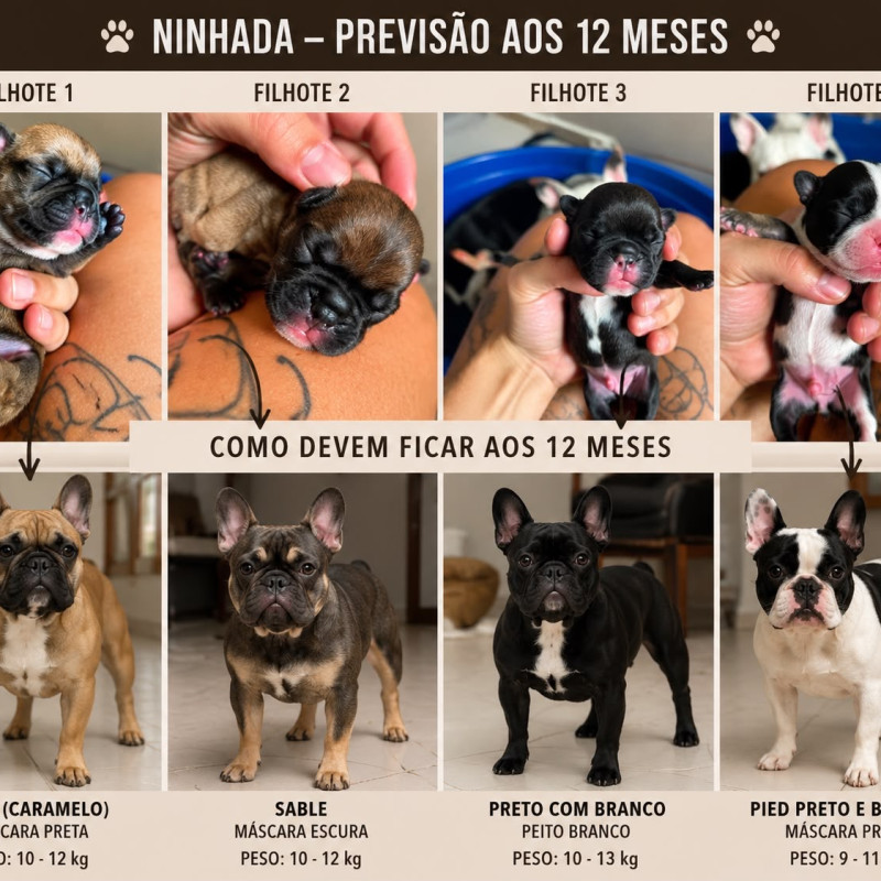 Filhote de bulldog francês - Foto 1